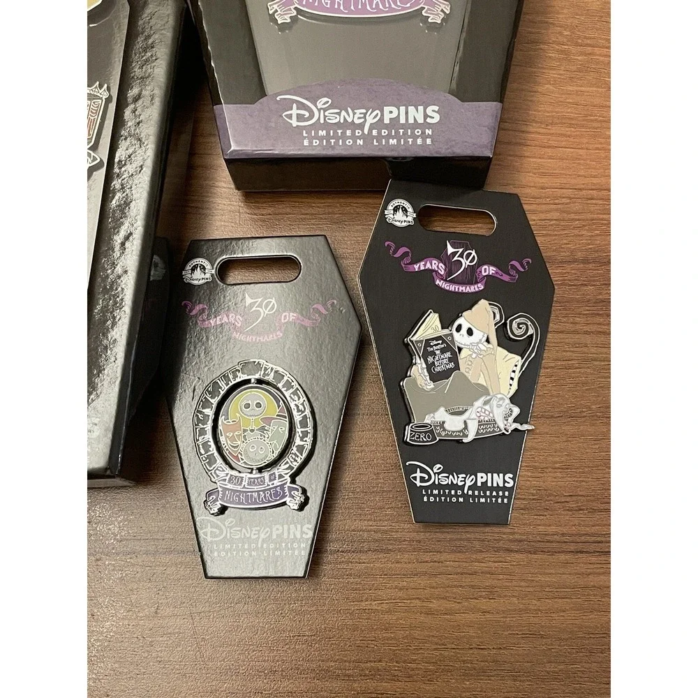 NEW Disney Nightmare Before Christmas 30th‎ Anniversary 6 Pin Jumbo Box Set LE